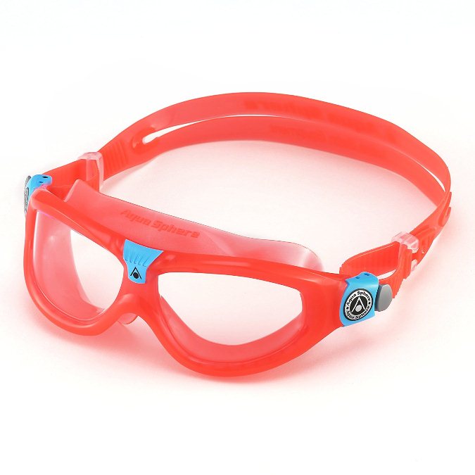 AQUA SPHERE Seal Kid 2 Goggles - Clear Lens - Coral/Aqua MS162131