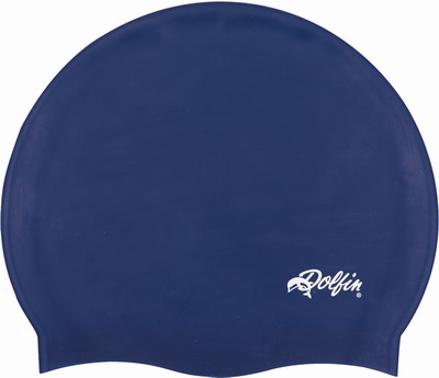 DOLFIN Solid Silicone Swim Cap (Navy (490))