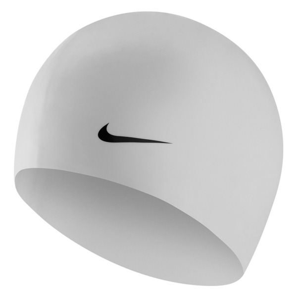 NIKE SWIM Solid Silicone Swim Cap (White (100))