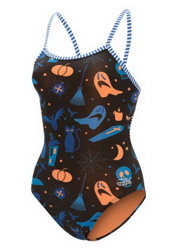 DOLFIN Uglies String Back Prints Swimsuit (MANY PRINTS) (Fright Night (151))