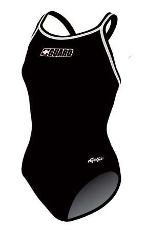 DOLFIN Lifeguard Swimsuits - Female DBX Back Polyester (Black)