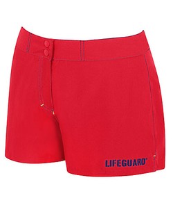 Female lifeguard board shorts, (swim trunk) (Red (006))
