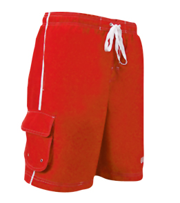 VLX Lifeguard Trunk 21 Inch Male Board Short  (Red (006))