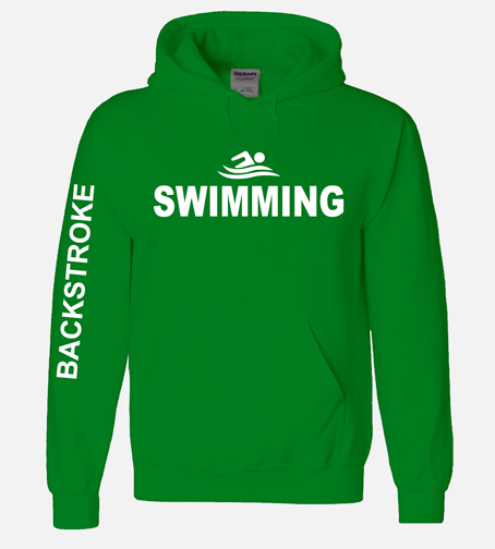 swim in the light sweatshirt