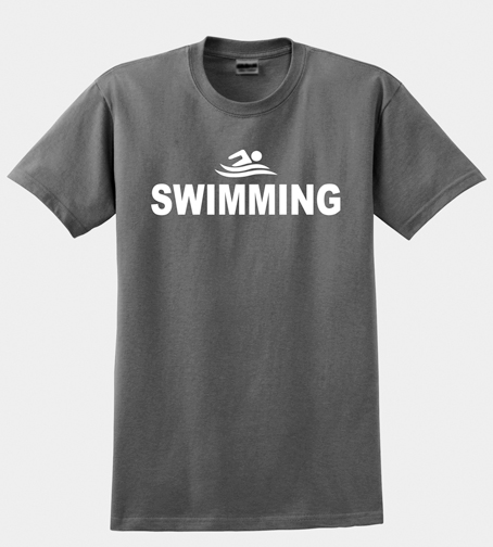 short sleeved swimming  T-shirt (Dark Grey)