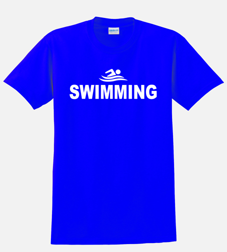 short sleeved swimming  T-shirt (Royal)