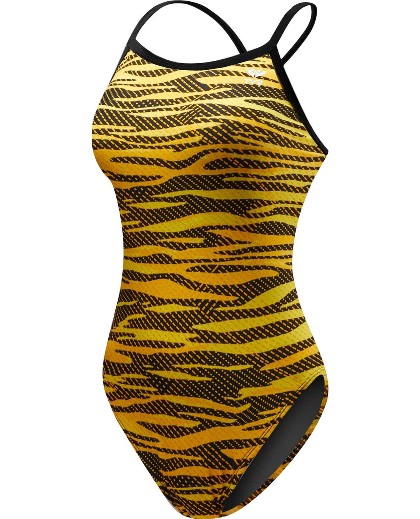 Women's Crypsis Cutoutfit Swimsuit - Adult (Black/Gold (008))