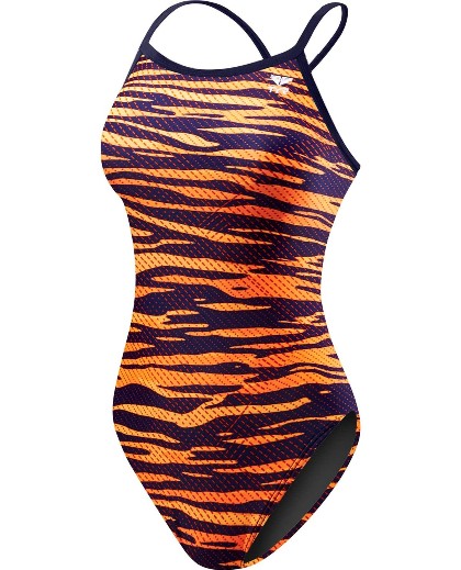 Women's Crypsis Cutoutfit Swimsuit - Adult (Navy/Orange (406))