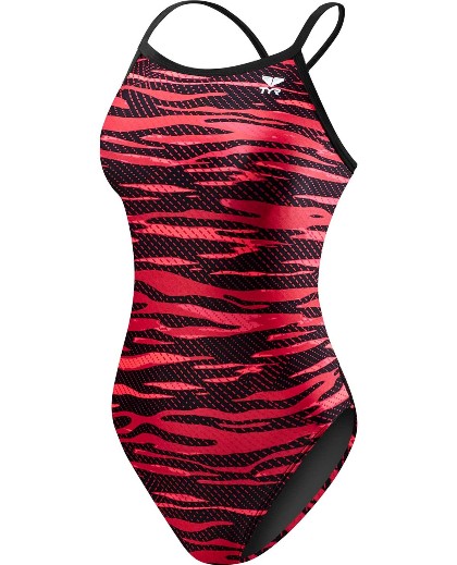 TYR Women's Crypsis Cutoutfit Swimsuit - Adult (Red (610))