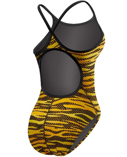 TYR GIRLS? CRYPSIS SWIMSUIT (Black/Gold (008))
