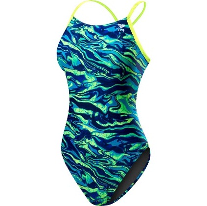 TYR Miramar Cutoutfit (Blue/Green (487))