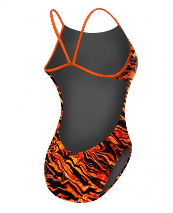 Female Swimwear (Black/Orange (062))