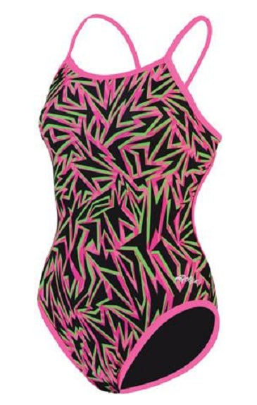 DOLFIN Reversible String Back - Elektra Print (Pink/Black (575))