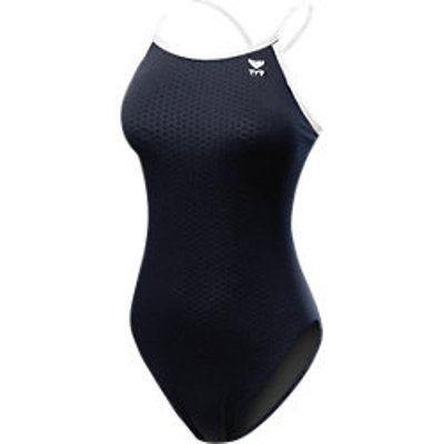 TYR Womens Hexa Diamondfit Swimsuit  (Black/White (060))