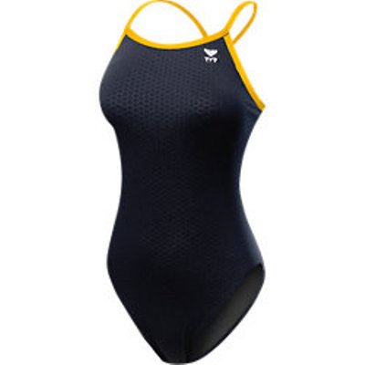 TYR Women's Hexa  Swimsuit (Black/Gold (008))