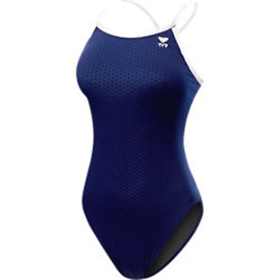 TYR Women's Swimsuit (Navy/White (408))