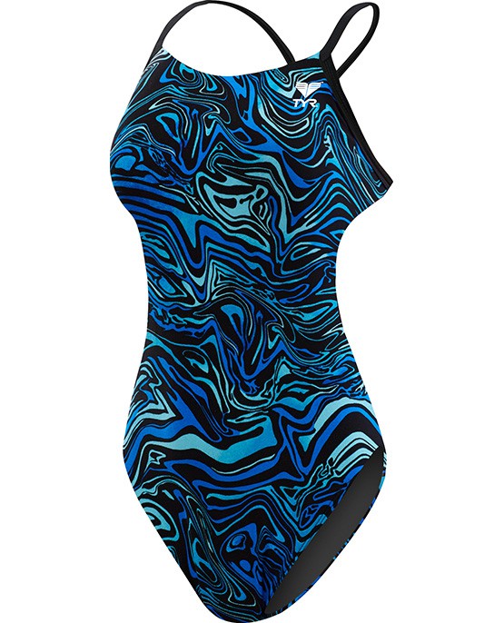 TYR Women's Heat Wave Diamondfit Swimsuit - Adult (Blue (420))