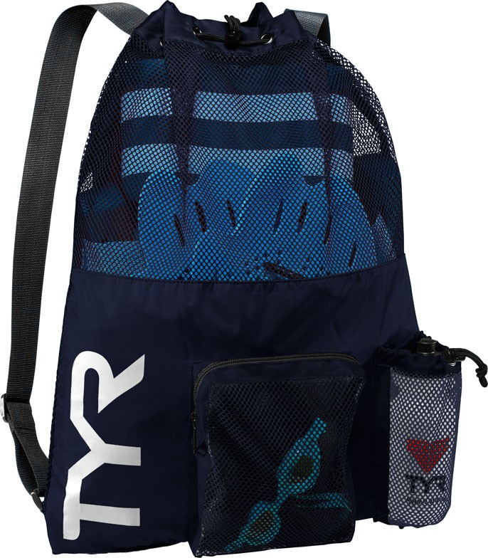 TYR Big Mesh Mummy Backpack (Navy (401))