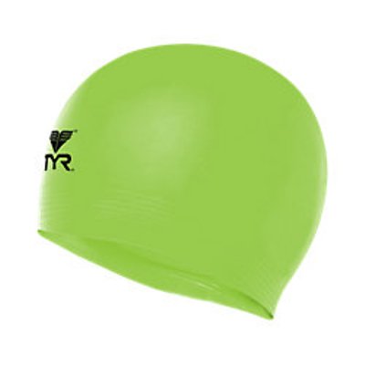 TYR Latex Swim Cap (Fl. Green (322))