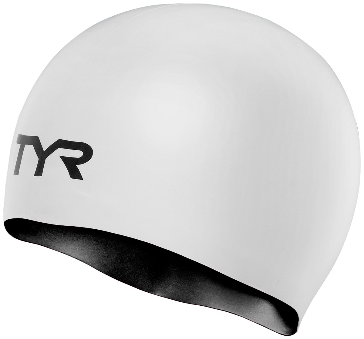 TYR Reversible Swim Cap ( White/Black (100))