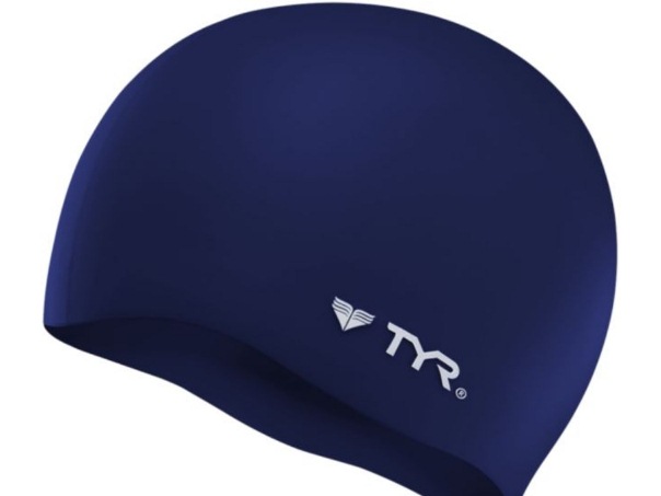 TYR Solid Silicone Cap (Navy (401))