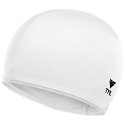 TYR Solid Lycra Cap (White (100))