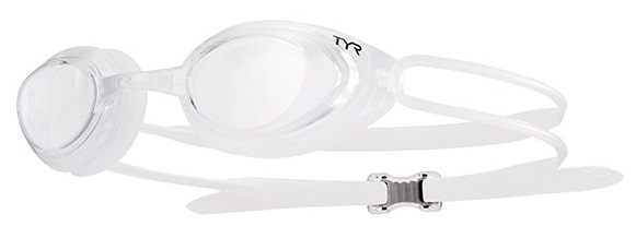 TYR Blackhawk Racing Swimming Goggles (Clear/Clear/Clear (101))