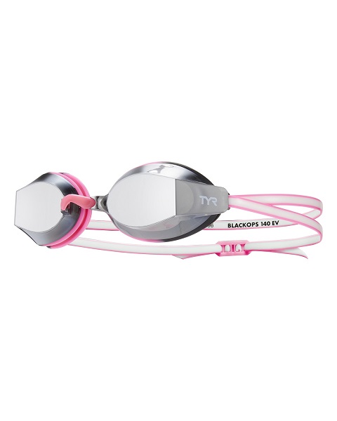 TYR Blackops 140 EV Womens Mirrored Goggle (Silver/Pink (659))