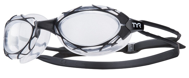 TYR Nest Pro Goggle (Clear/Black/Black (007))