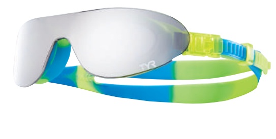 TYR Swimshades Mirrored (Silver/Yellow/Blue (754))