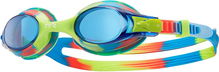 TYR Kids Swimple Tie Dye Goggles (BL/YL/PK (465))