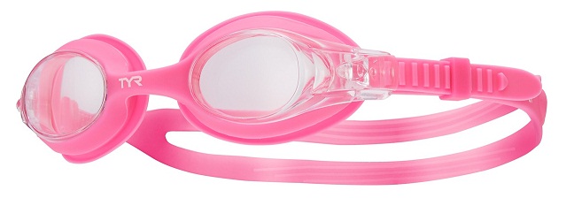 TYR Kid's Swimple Goggles (Clear/Rose (660))