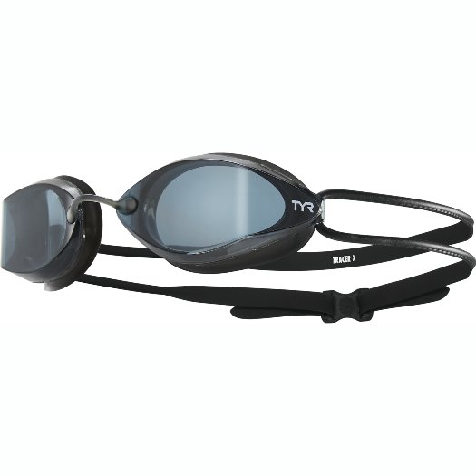 TYR Tracer-X Racing Adult Goggles (Smoke/Black/Black (074))