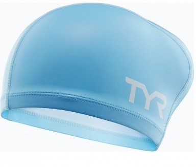 TYR Silicone Comfort Long Hair Cap (Light blue)