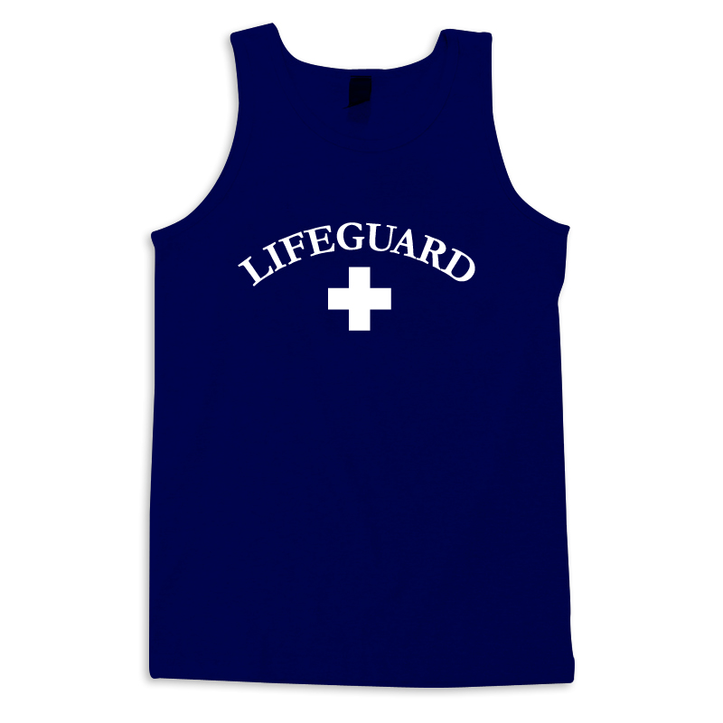 lifeguard muscle t shirts (Navy)