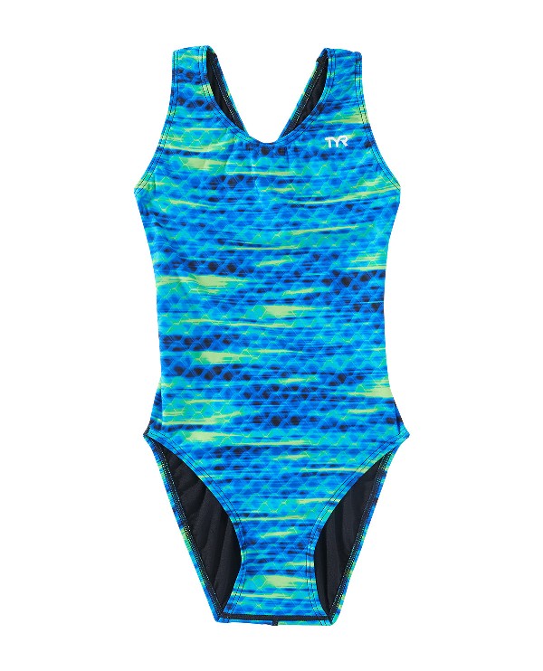 TYR Castaway Maxfit Swimsuit (Blue/Green (487))