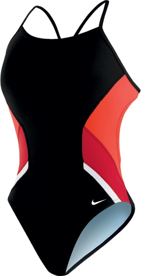 NIKE SWIM Poly Team Splice Female swim Cut-Out Tank NESS5027