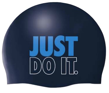 NIKE SWIM Slogan Cap (Midnight Navy (440))