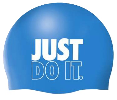 NIKE SWIM Slogan Cap (Photo Blue (458))