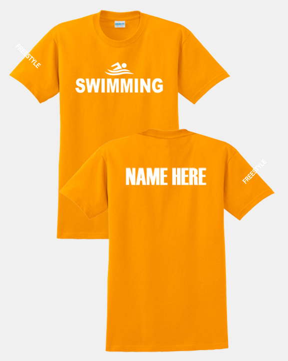 Swimming Tee Shirt (Orange)