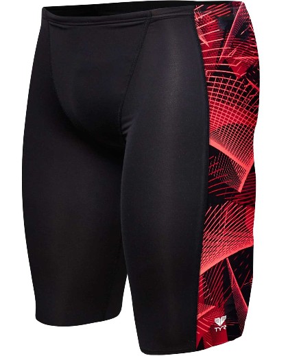 TYR Men's Axis Hero Jammer Swimsuit (RED (610))