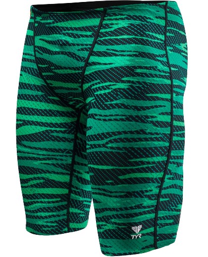 TYR Men's Crypsis Jammer Swimsuit (Green (310))