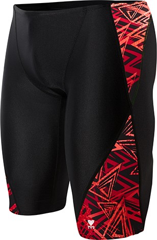 TYR Men's Elixir Blade Splice Jammer - Adult (Red (610))