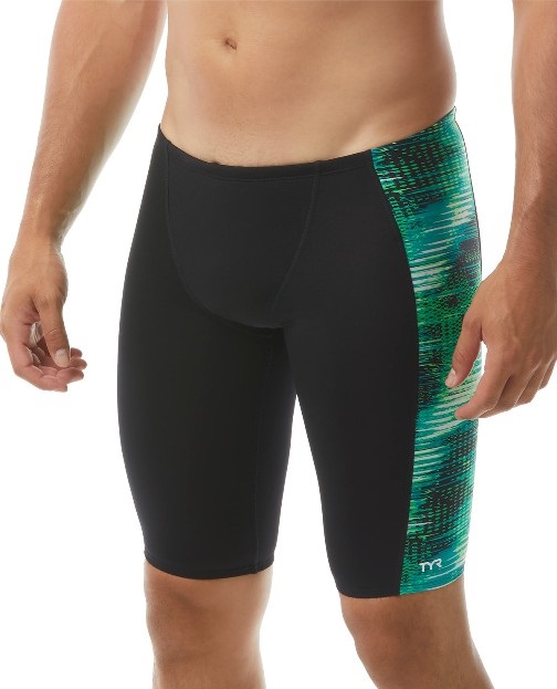 TYR Mens Surge Hero Swim Jammer (Green (310))