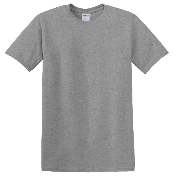 Solid T-Shirt  - 100% Cotton (Sport Grey)