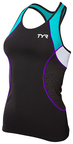 WOMEN'S Competitor Tank (Blk/TurQ/Purple (578))