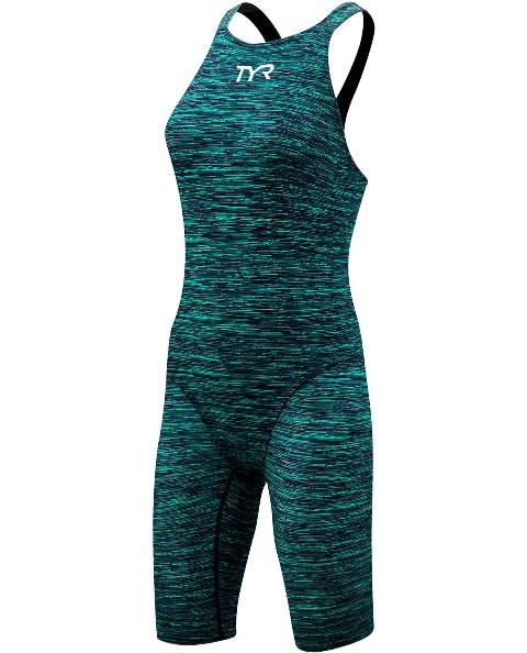 TYR Open Back Swimsuit (Green (310))