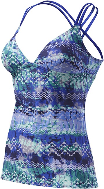 WOMEN'S LAKE CASCADE CROSS TANKINI (Velvet/TurQ (530))