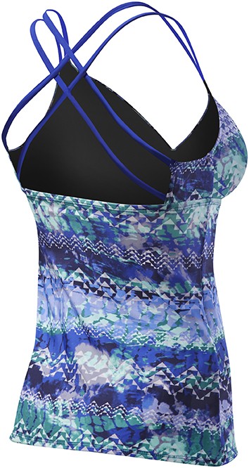 WOMEN'S LAKE CASCADE CROSS TANKINI (Velvet/TurQ (530))