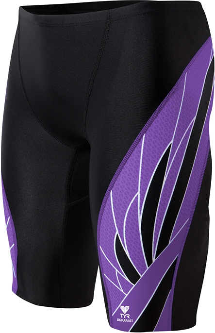 TYR Male Phoenix Splice Jammer - Youth (Black/Purple (068))